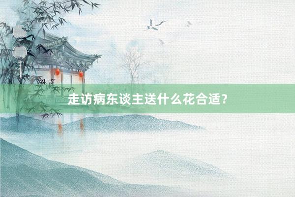 走访病东谈主送什么花合适？